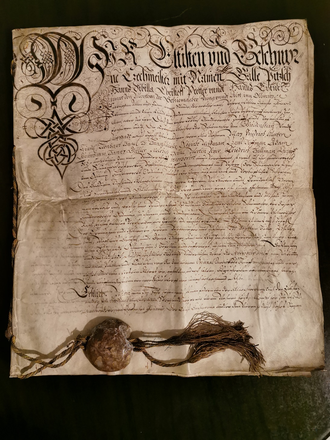 Urkunde 1610